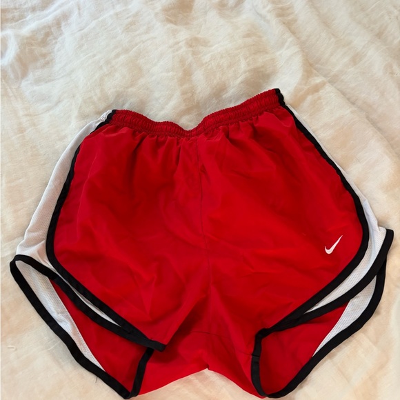 Nike Women's Athletic Shorts in Red and Black - Picture 1 of 2
